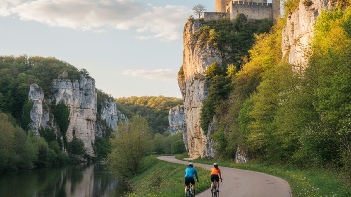 Bordeaux to Sarlat Cycling Tour Illustrative image, AI-generated or AI-modified: Bordeaux to Sarlat Cycling Tour