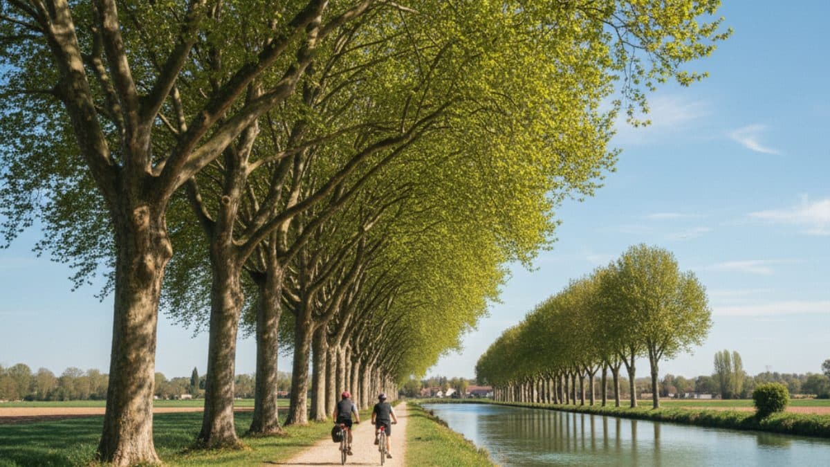 Canal de Garonne: Cycling from Bordeaux to Toulouse Illustrative image, AI-generated or AI-modified: Canal de Garonne: Cycling from Bordeaux to Toulouse