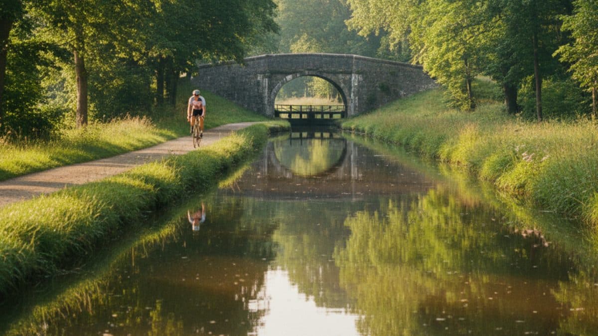 Canal de Garonne: Cycling from Bordeaux to Toulouse Illustrative image, AI-generated or AI-modified: Canal de Garonne: Cycling from Bordeaux to Toulouse