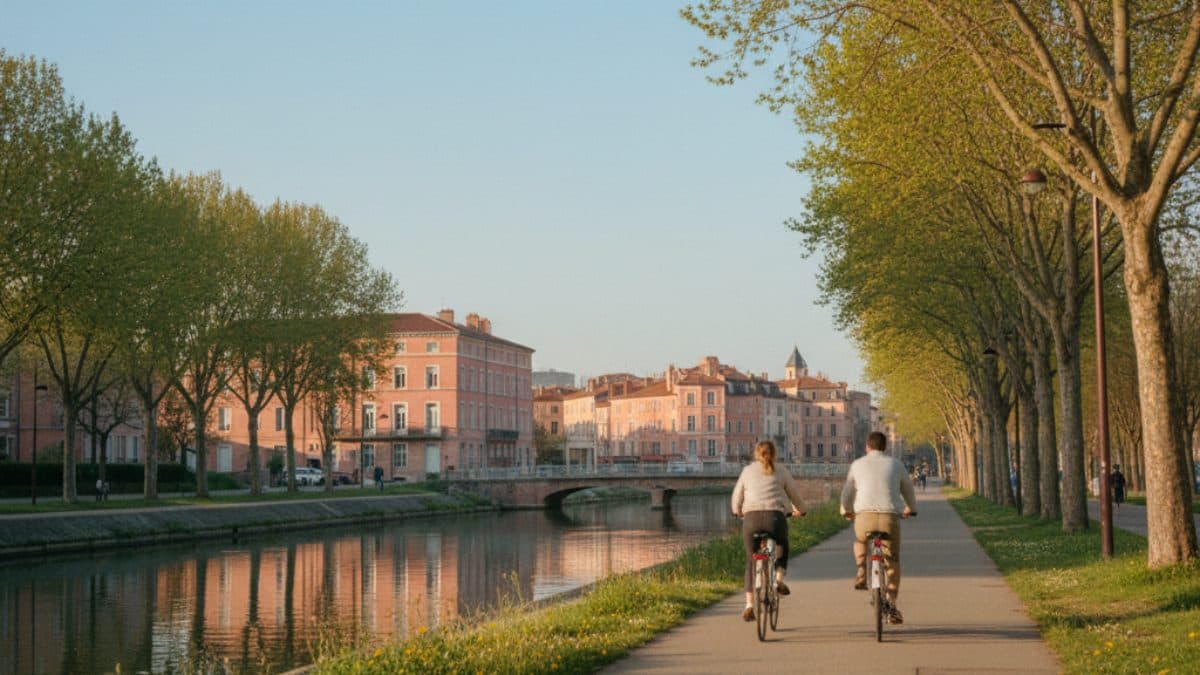 Canal de Garonne: Cycling from Toulouse to Bordeaux Illustrative image, AI-generated or AI-modified: Canal de Garonne: Cycling from Toulouse to Bordeaux