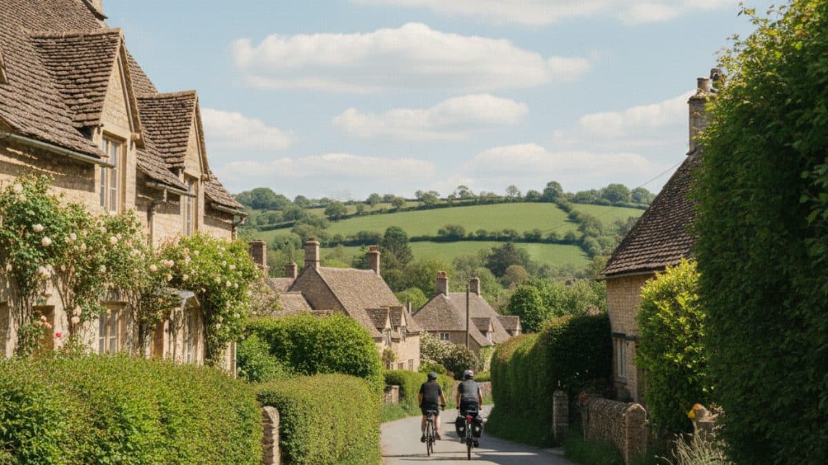 Cotswold Classic Cycling Illustrative image, AI-generated or AI-modified: Cotswold Classic Cycling