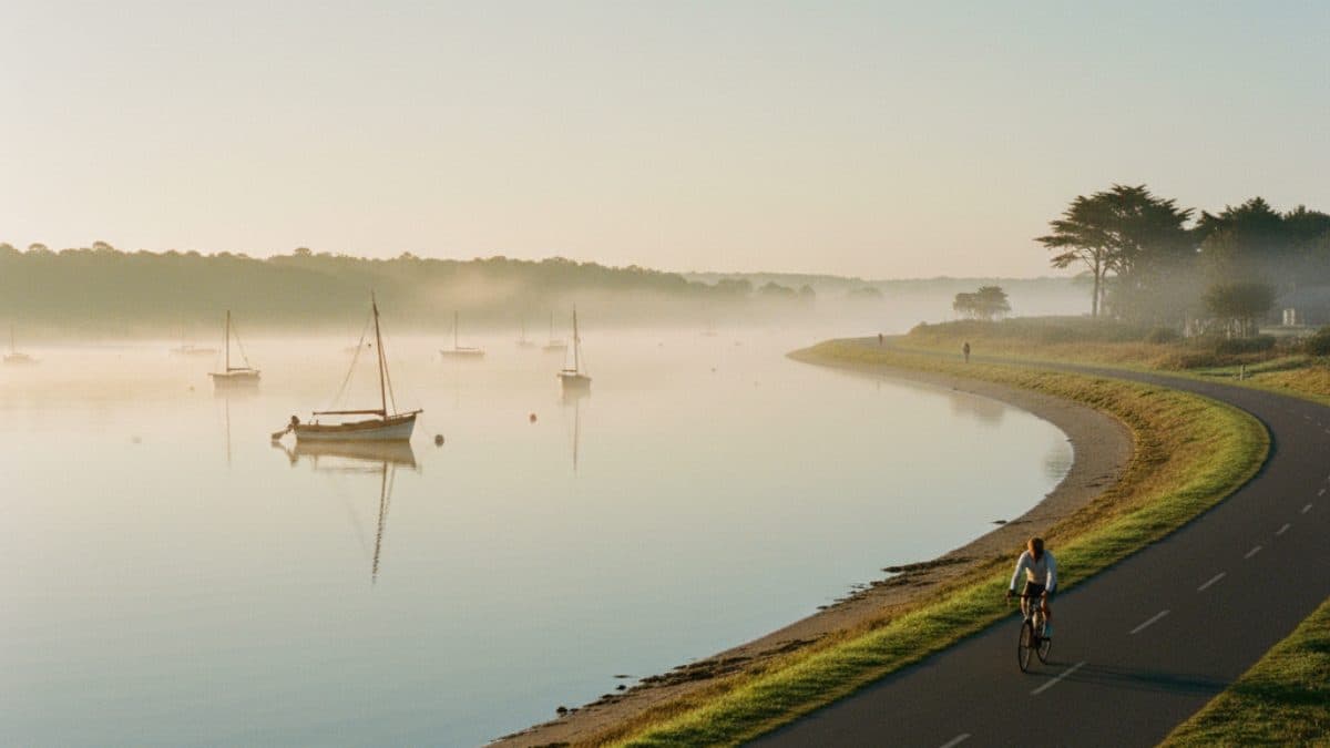 Cycling the Arcachon Bay: Oyster Villages and Pine Forests Illustrative image, AI-generated or AI-modified: Cycling the Arcachon Bay: Oyster Villages and Pine Forests