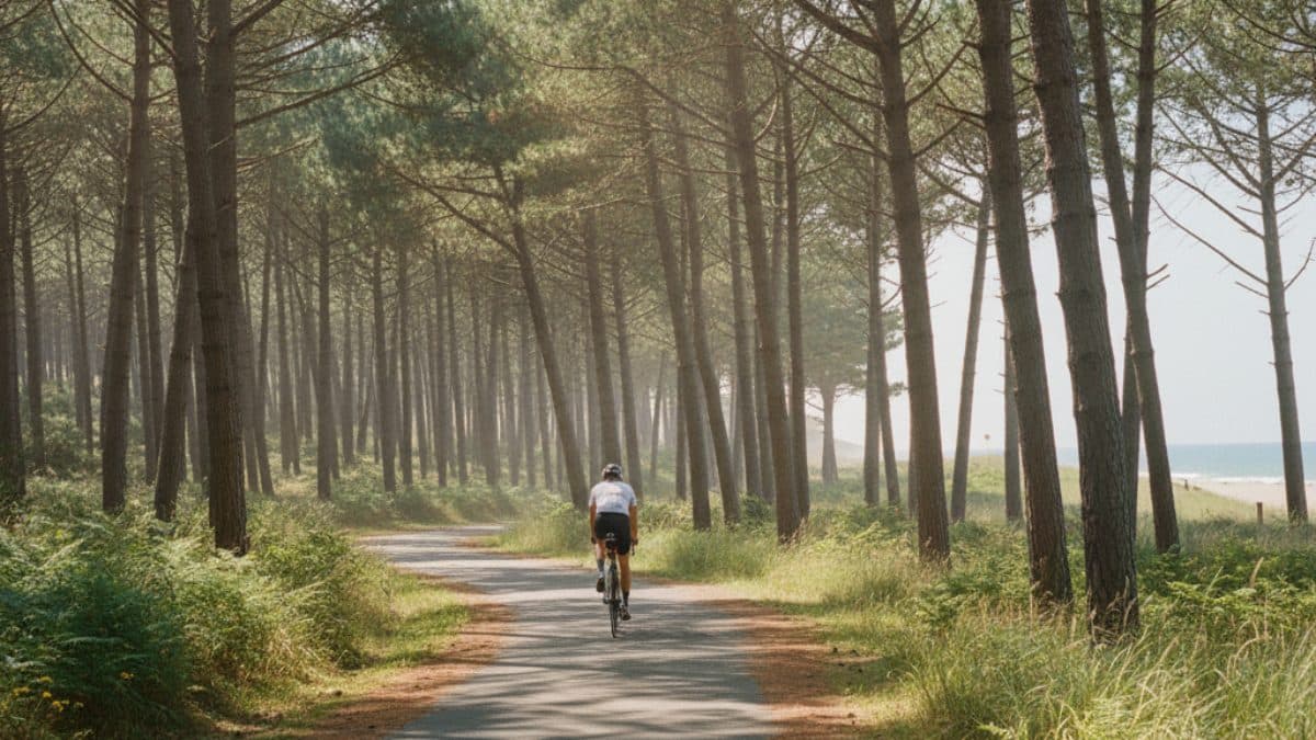 Cycling the Arcachon Bay and the Dune du Pilat Illustrative image, AI-generated or AI-modified: Cycling the Arcachon Bay and the Dune du Pilat
