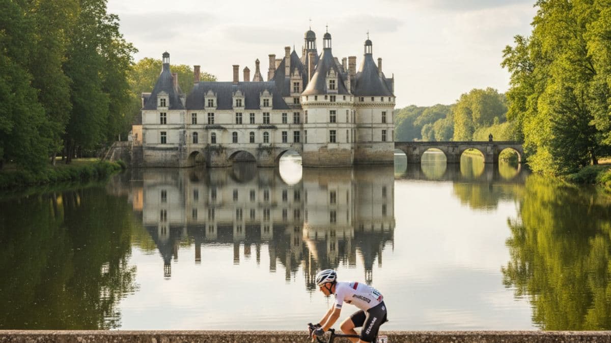 Deluxe Cycling Getaway in France's Château Country Illustrative image, AI-generated or AI-modified: Deluxe Cycling Getaway in France's Château Country
