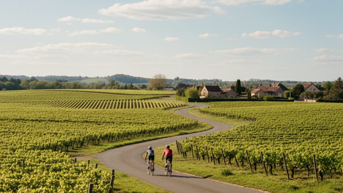 From Bordeaux Vineyards to Arcachon: Cycling to the Ocean Illustrative image, AI-generated or AI-modified: From Bordeaux Vineyards to Arcachon: Cycling to the Ocean