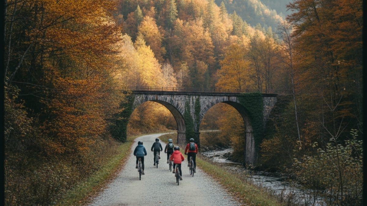 Villach to Trieste Gravel Bike Tour Illustrative image, AI-generated or AI-modified: Villach to Trieste Gravel Bike Tour