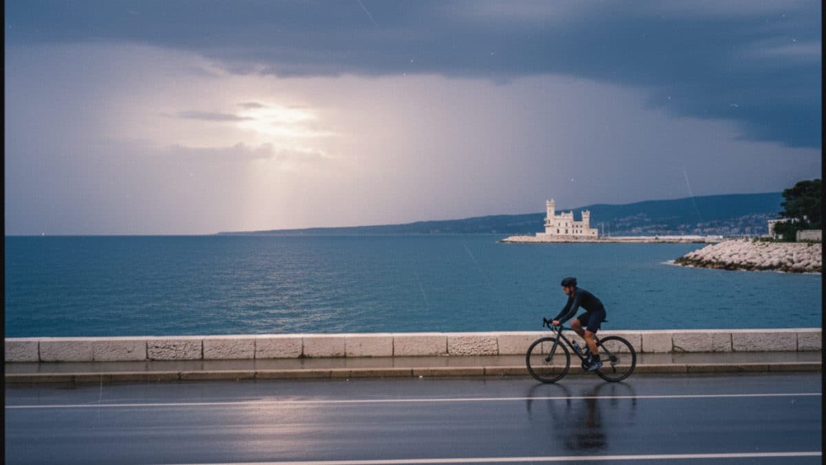 Villach to Trieste Gravel Bike Tour Illustrative image, AI-generated or AI-modified: Villach to Trieste Gravel Bike Tour