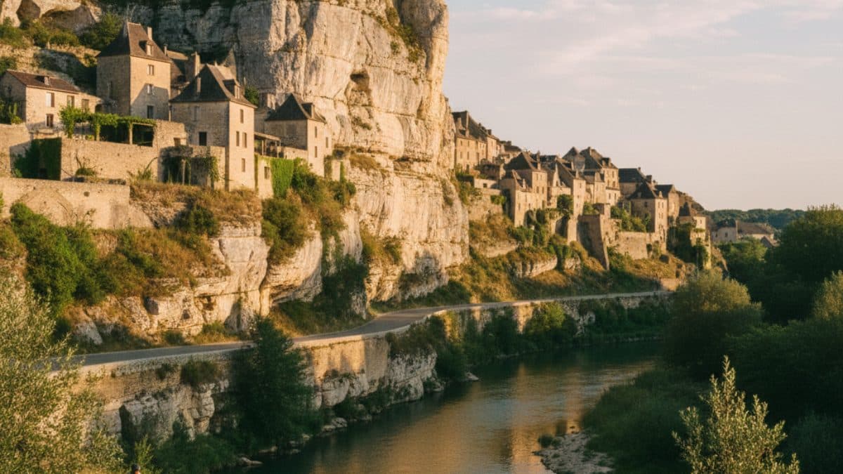 From Bordeaux to Saint-Cirq-Lapopie: Cycling the Garonne Canal and Lot Valley Illustrative image, AI-generated or AI-modified: From Bordeaux to Saint-Cirq-Lapopie: Cycling the Garonne Canal and Lot Valley