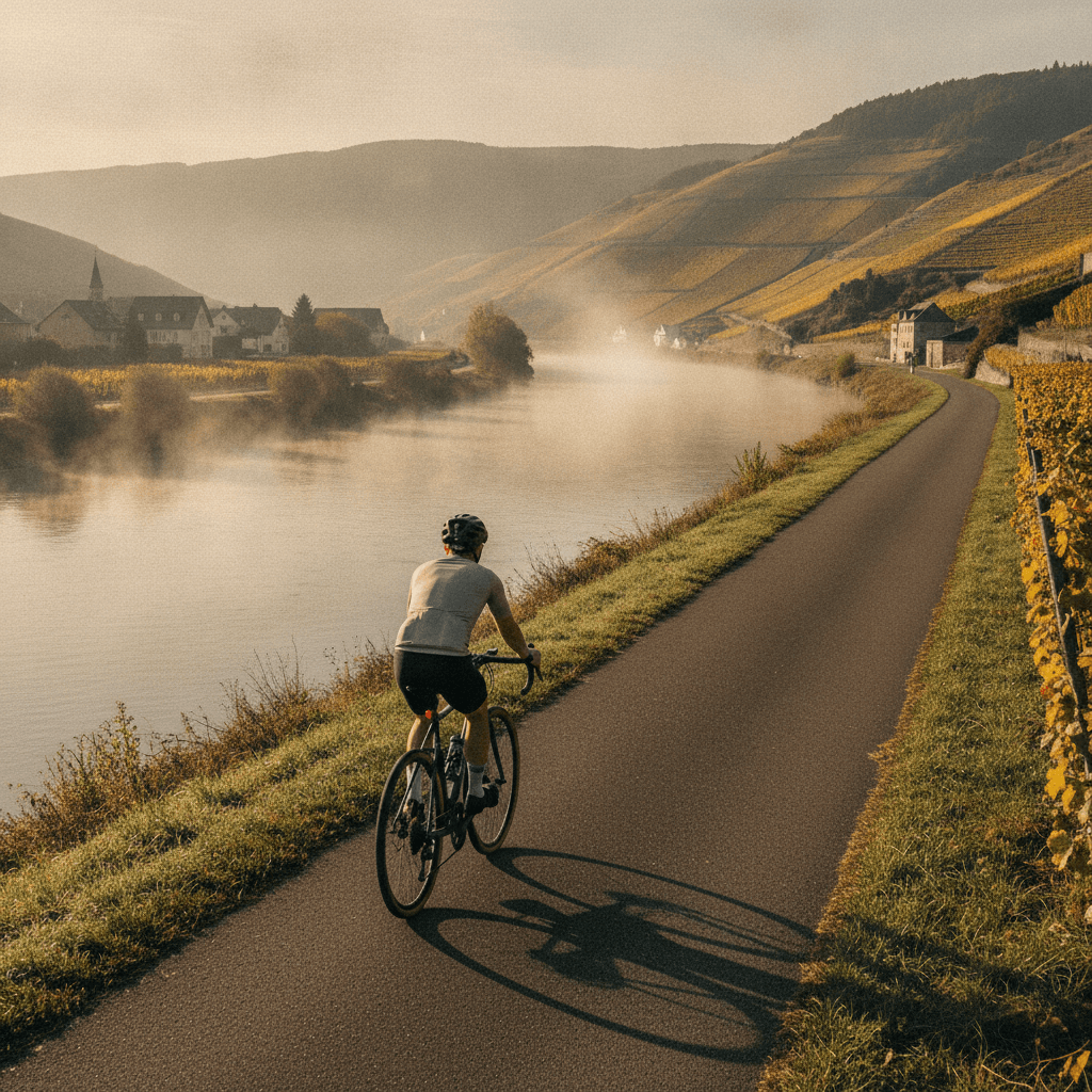 German Moselle in Full Length: Perl to Koblenz Illustrative image, AI-generated or AI-modified: German Moselle in Full Length: Perl to Koblenz
