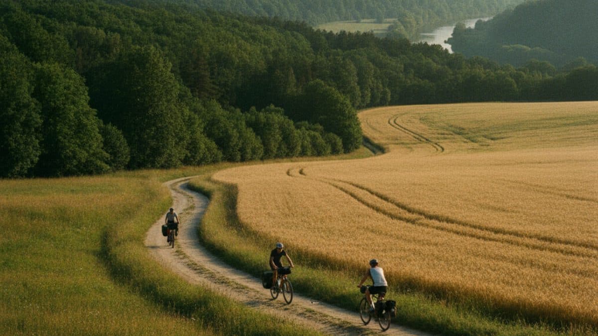Prague to Vienna: Cycling the Greenway Illustrative image, AI-generated or AI-modified: Prague to Vienna: Cycling the Greenway