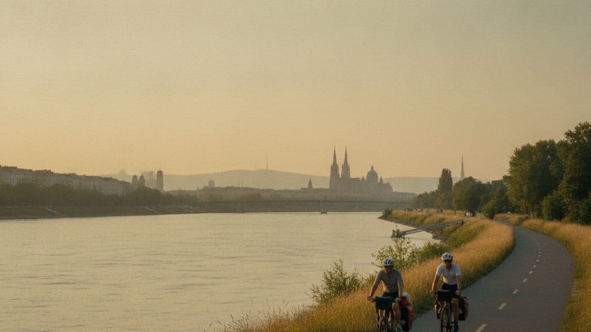 Prague to Vienna: Cycling the Greenway Illustrative image, AI-generated or AI-modified: Prague to Vienna: Cycling the Greenway