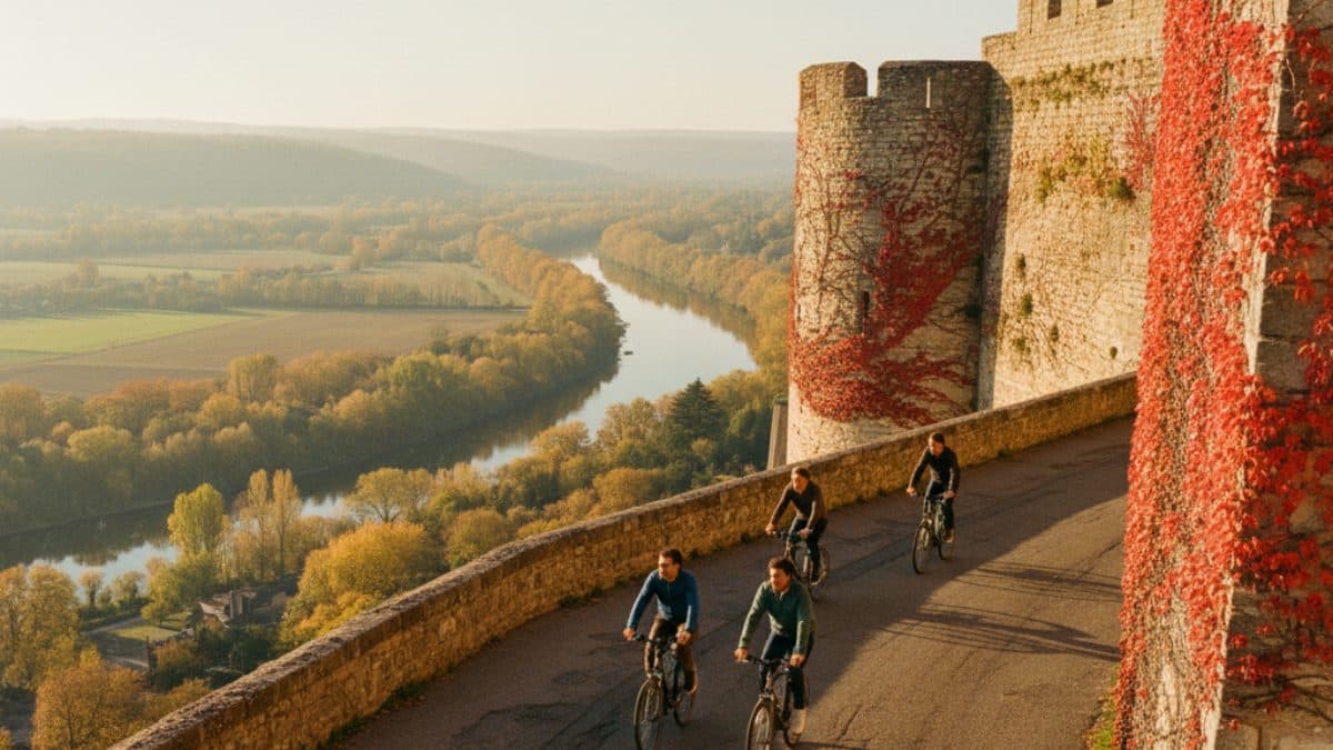 The Charente: Cognac to Angoulême Cycling Tour Illustrative image, AI-generated or AI-modified: The Charente: Cognac to Angoulême Cycling Tour