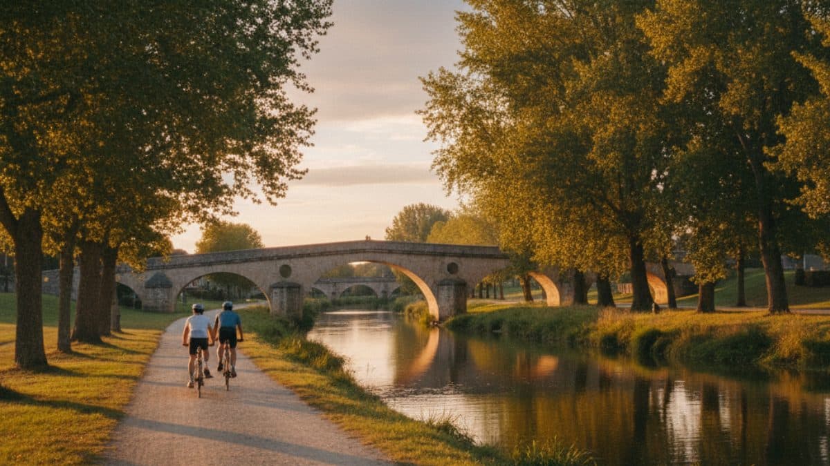 The Charente: Cognac to Angoulême Cycling Tour Illustrative image, AI-generated or AI-modified: The Charente: Cognac to Angoulême Cycling Tour