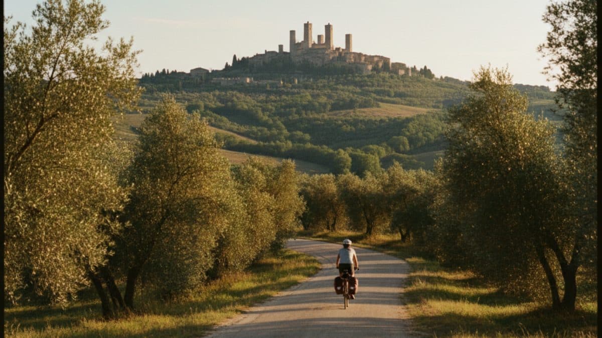 The Via Francigena by Bike: From Lucca to Rome Illustrative image, AI-generated or AI-modified: The Via Francigena by Bike: From Lucca to Rome