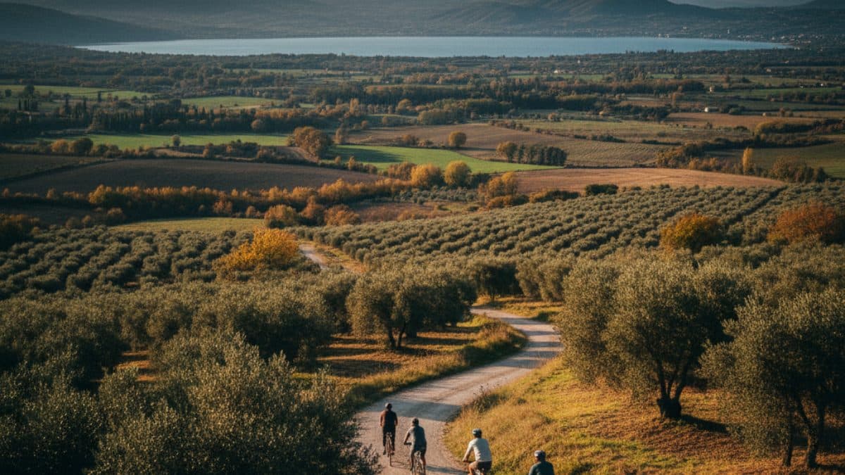 The Via Francigena by Bike: From Lucca to Rome Illustrative image, AI-generated or AI-modified: The Via Francigena by Bike: From Lucca to Rome
