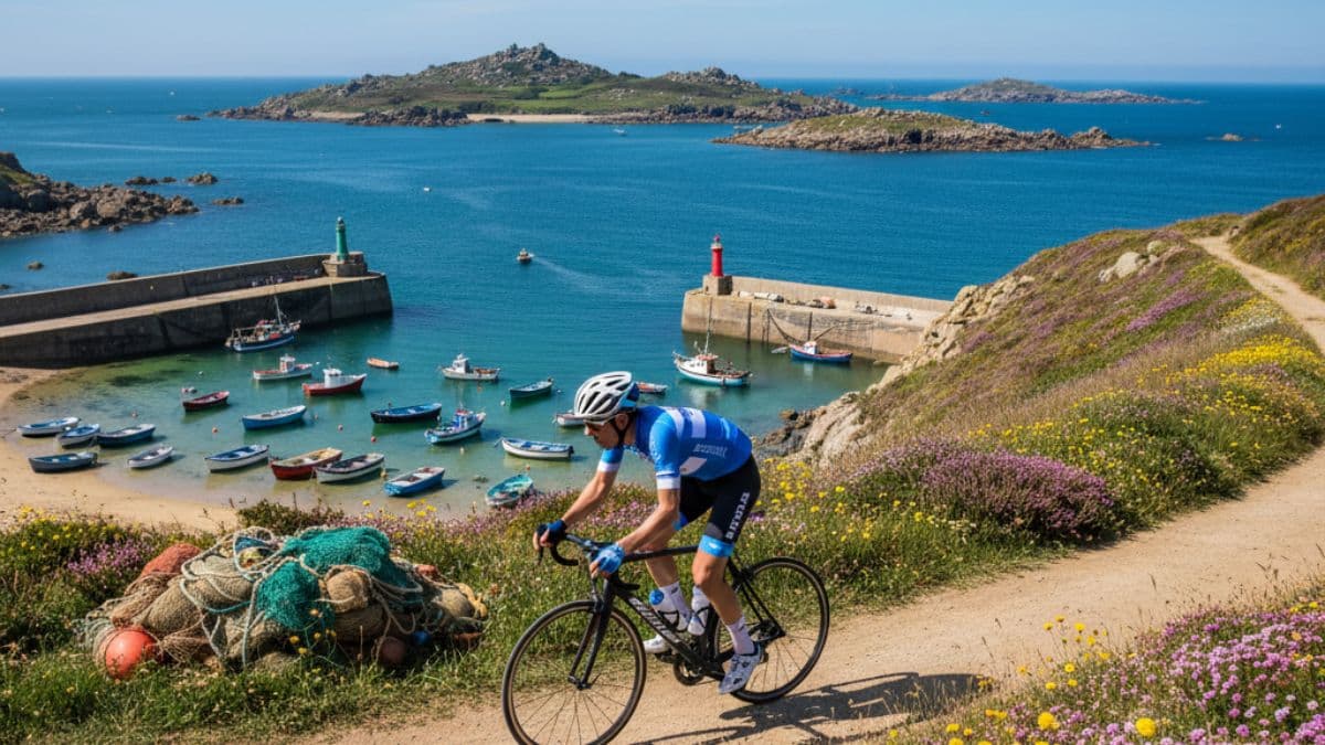 The Pink Granite Coast: A Cycling Adventure Through Wild Brittany Illustrative image, AI-generated or AI-modified: The Pink Granite Coast: A Cycling Adventure Through Wild Brittany