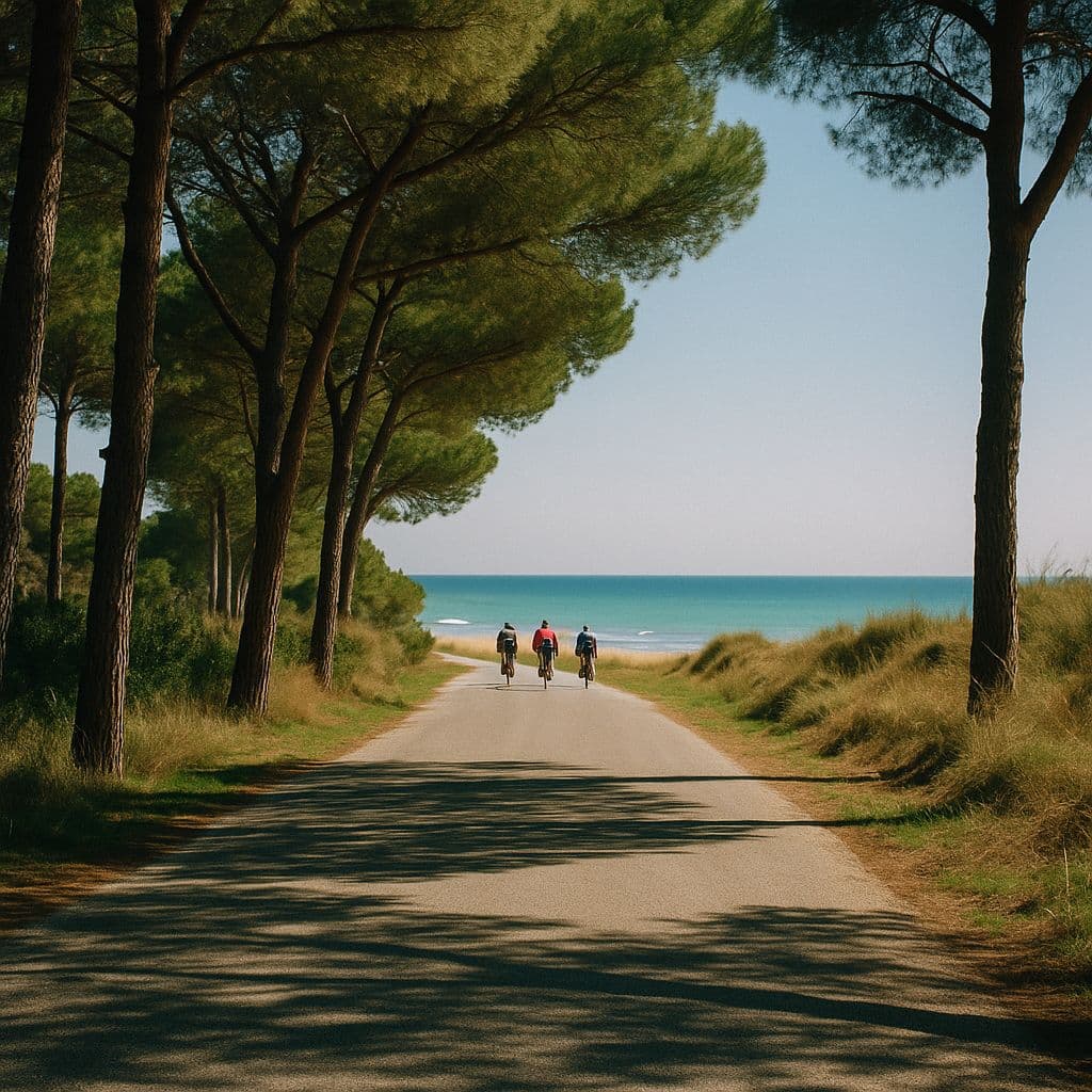 Bike to Coast and the Via Verde of the Trabocchi Coast Illustrative image, AI-generated or AI-modified: Bike to Coast and the Via Verde of the Trabocchi Coast