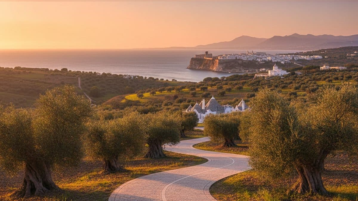 Puglia by Bike: Into the Heart of the Mediterranean Illustrative image, AI-generated or AI-modified: Puglia by Bike: Into the Heart of the Mediterranean
