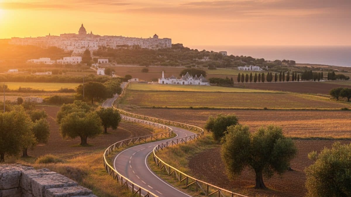 Puglia by Bike: Hotel-Based Tour from Alberobello Illustrative image, AI-generated or AI-modified: Puglia by Bike: Hotel-Based Tour from Alberobello