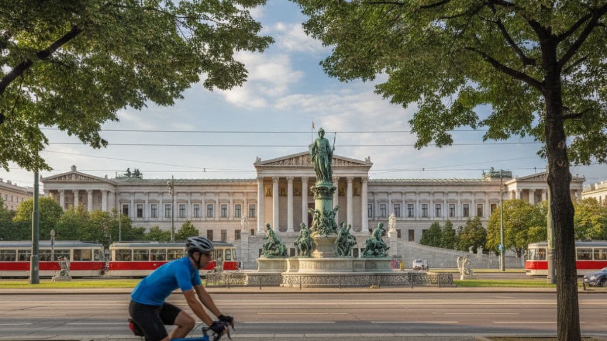 Danube Cycle Path Classic – Passau to Vienna Illustrative image, AI-generated or AI-modified: Danube Cycle Path Classic – Passau to Vienna