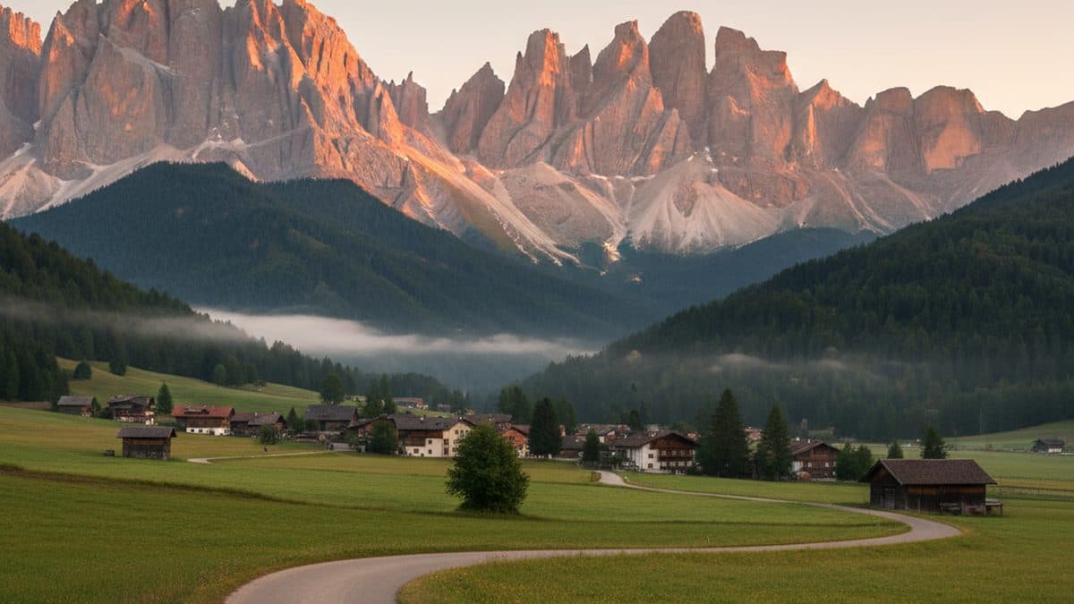 Hotel-Based Cycling Tour at the Foot of the Dolomites Illustrative image, AI-generated or AI-modified: Hotel-Based Cycling Tour at the Foot of the Dolomites