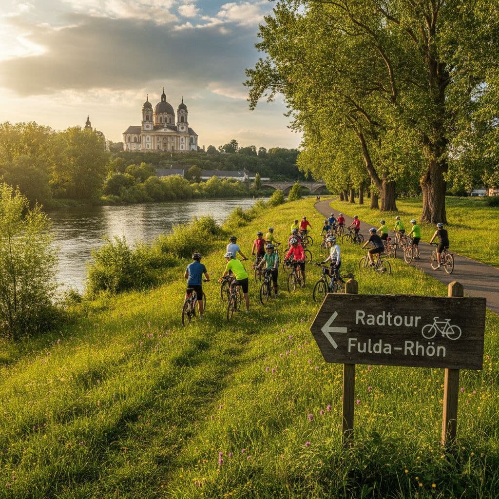 Fulda & Weser Cycle Path: Cozy Tour – Fulda to Hameln Illustrative image, AI-generated or AI-modified: Fulda & Weser Cycle Path: Cozy Tour – Fulda to Hameln