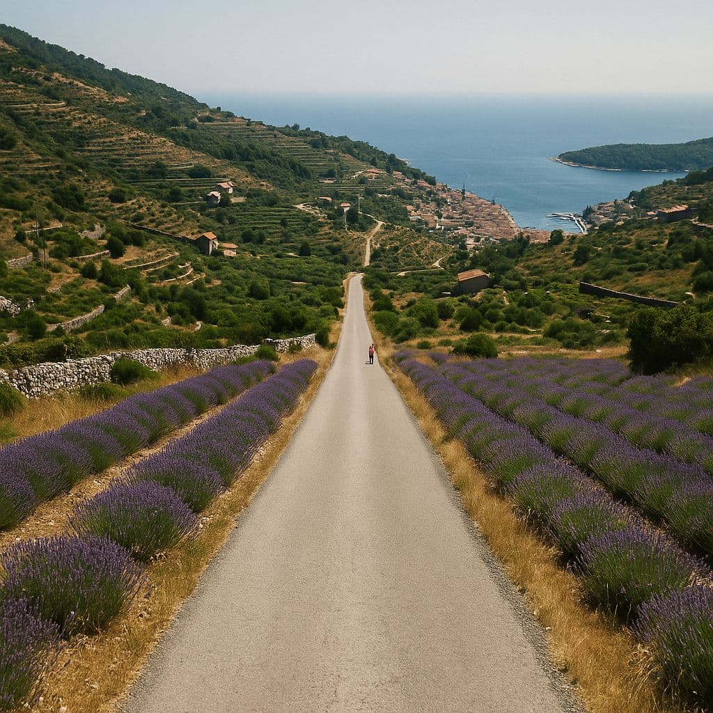 Southern Dalmatia Island Hopping by Boat & Bike (from/to Trogir) Illustrative image, AI-generated or AI-modified: Southern Dalmatia Island Hopping by Boat & Bike (from/to Trogir)