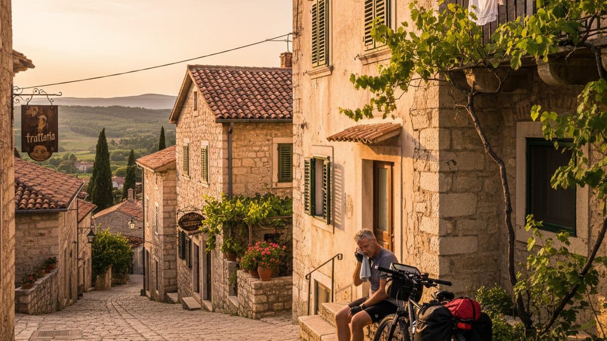 Hotel-Based Cycling Tour in Istria: The Secret Garden of the Adriatic Illustrative image, AI-generated or AI-modified: Hotel-Based Cycling Tour in Istria: The Secret Garden of the Adriatic