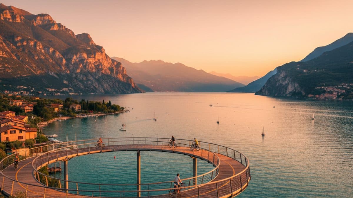 MTB Around Lake Garda Illustrative image, AI-generated or AI-modified: MTB Around Lake Garda
