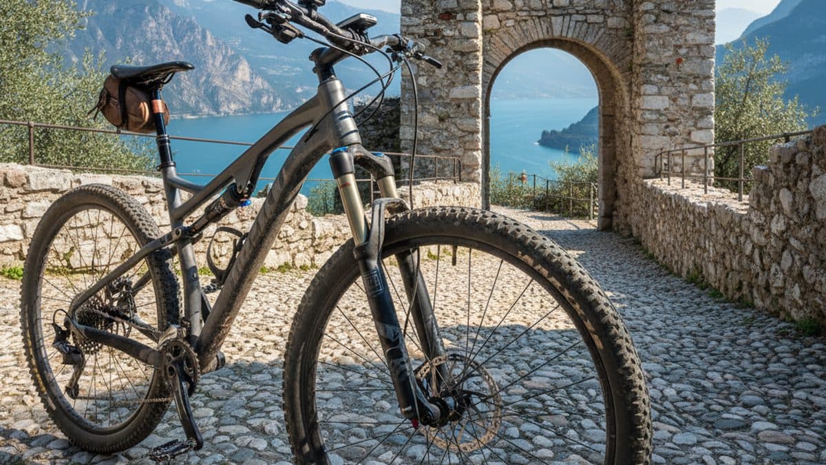 MTB Around Lake Garda Illustrative image, AI-generated or AI-modified: MTB Around Lake Garda
