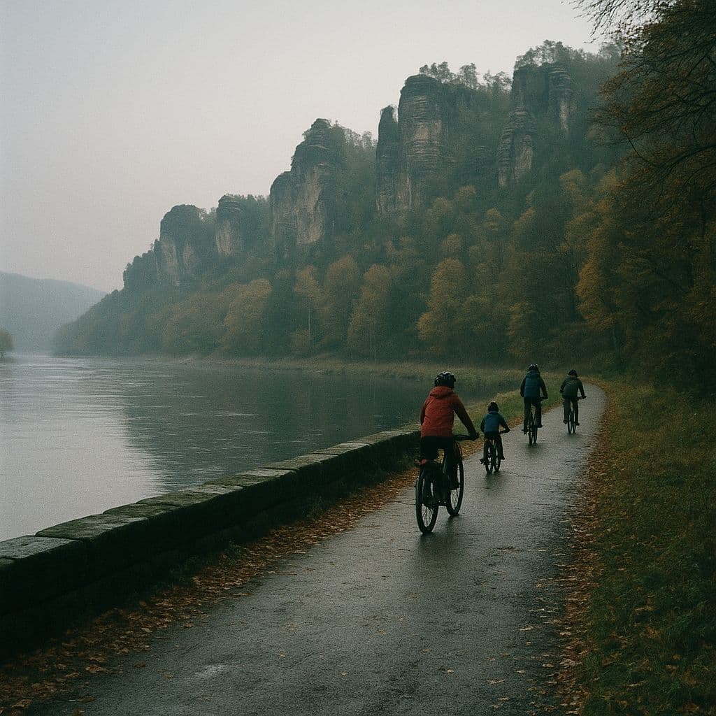 Prague – Berlin Bike Tour Illustrative image, AI-generated or AI-modified: Prague – Berlin Bike Tour