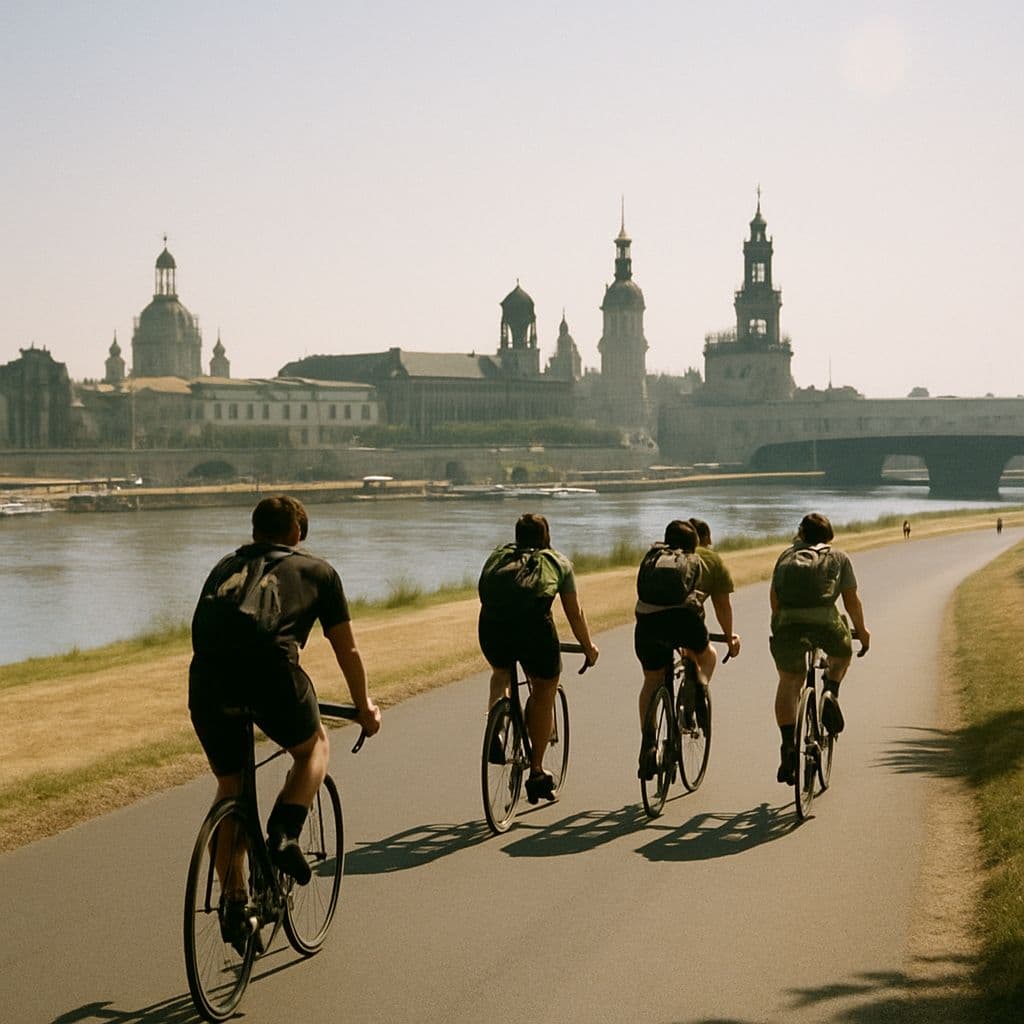 Prague – Berlin Bike Tour Illustrative image, AI-generated or AI-modified: Prague – Berlin Bike Tour