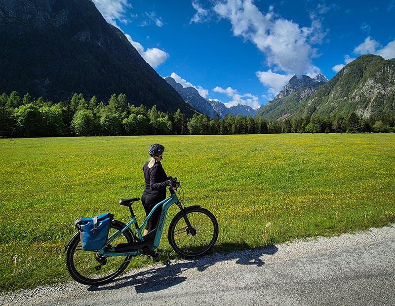 Julian Alps Lakes Cycling Tour Illustrative image, AI-generated or AI-modified: Julian Alps Lakes Cycling Tour