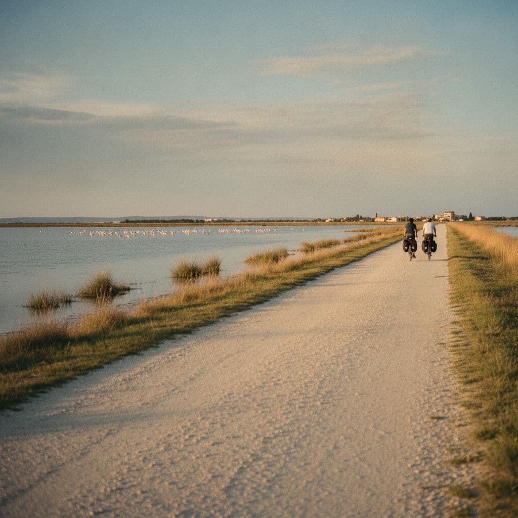 Montpellier to Toulouse Canal du Midi Cycling Tour Illustrative image, AI-generated or AI-modified: Montpellier to Toulouse Canal du Midi Cycling Tour