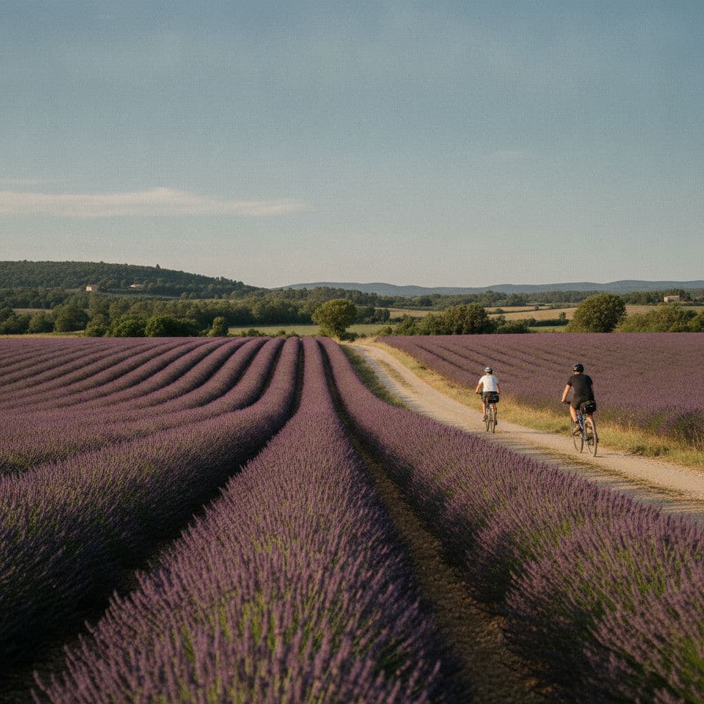 Rhône Valley and Luberon Cycling Tour Illustrative image, AI-generated or AI-modified: Rhône Valley and Luberon Cycling Tour