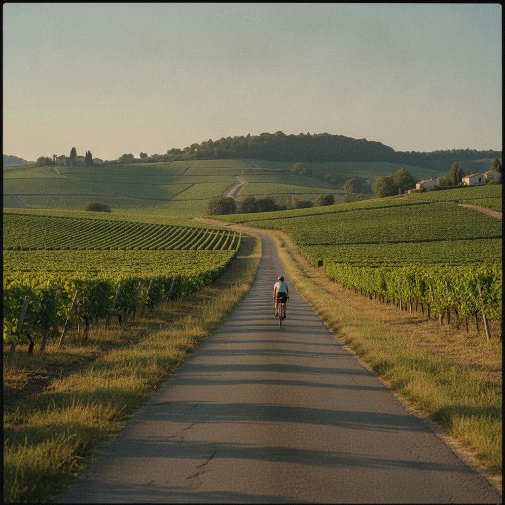 Rhône Valley and Luberon Cycling Tour Illustrative image, AI-generated or AI-modified: Rhône Valley and Luberon Cycling Tour