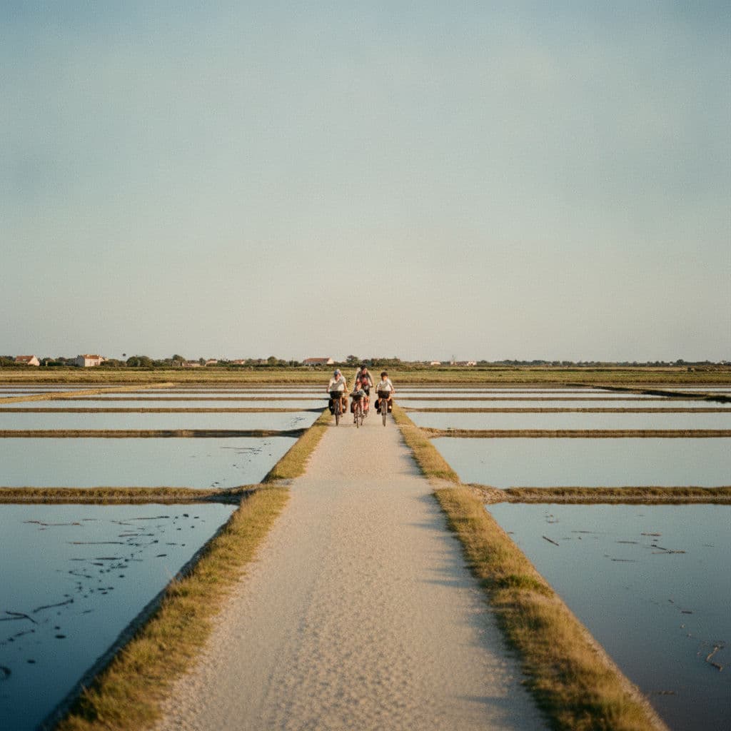 Charente Islands Family Cycling Tour Illustrative image, AI-generated or AI-modified: Charente Islands Family Cycling Tour