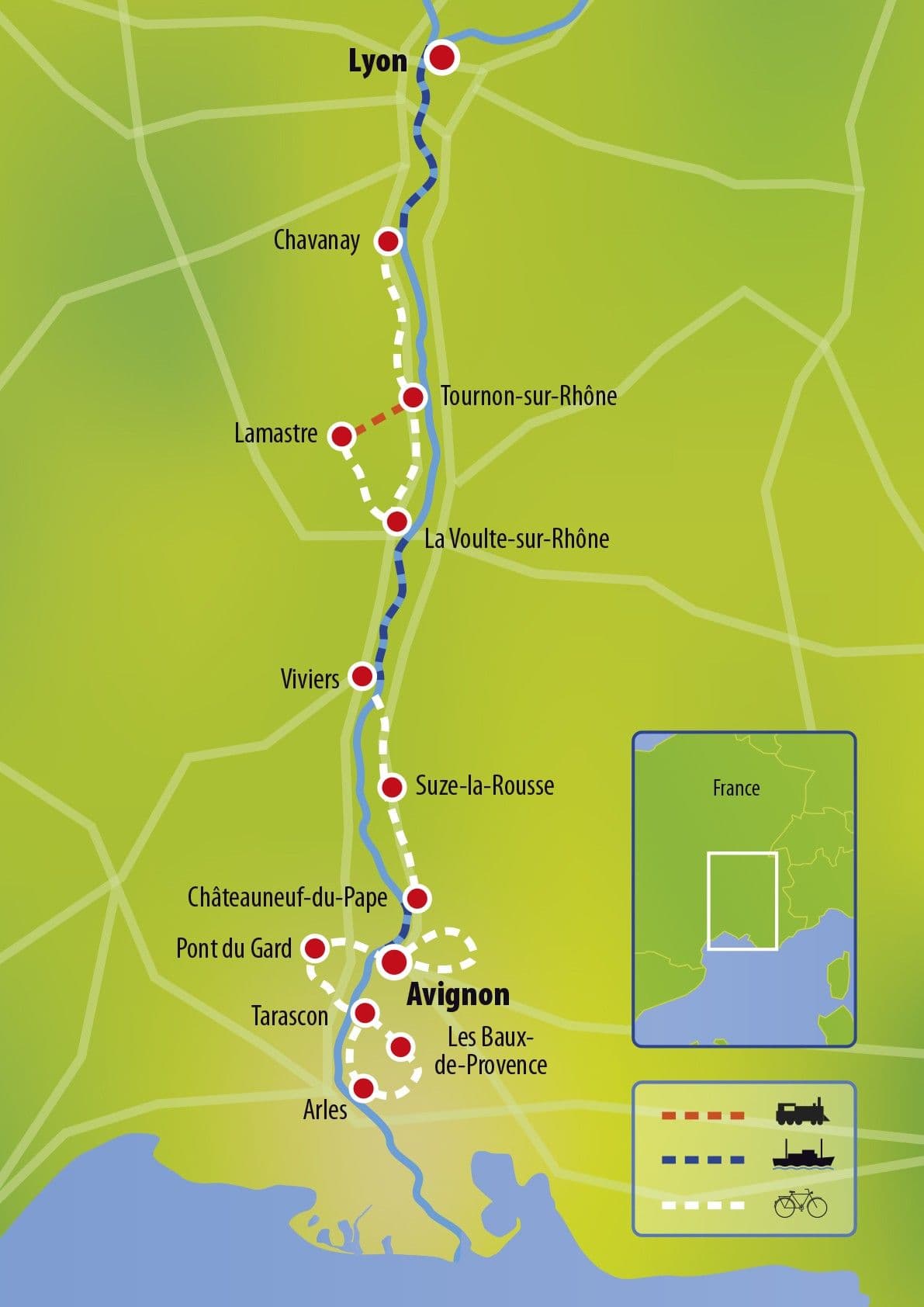 Provence and the Rhône Valley by Boat and Bike – Arles to Lyon provence-rhone-valley-boat-bike-arles-lyon