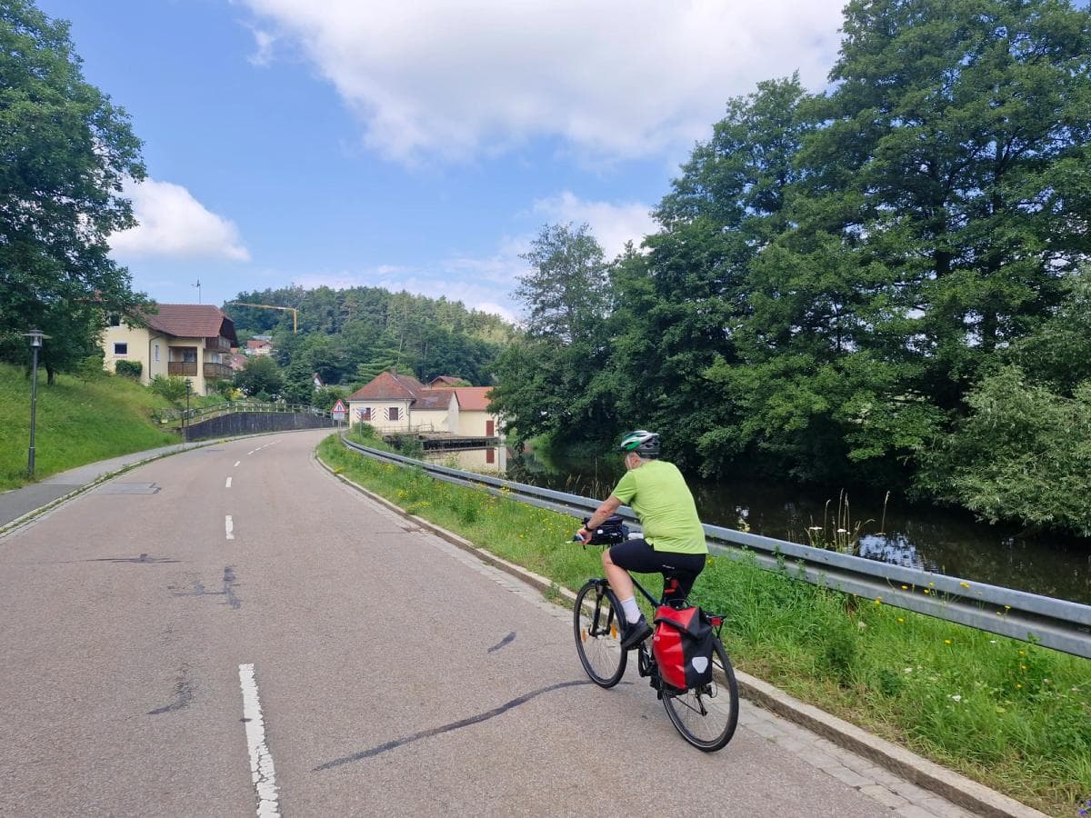 Prague to Regensburg Bike Tour Illustrative image, AI-generated or AI-modified: Prague to Regensburg Bike Tour