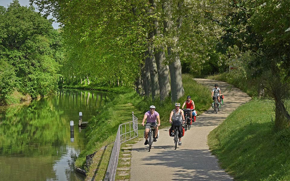 Canal du Midi Cycling Tour Illustrative image, AI-generated or AI-modified: Canal du Midi Cycling Tour