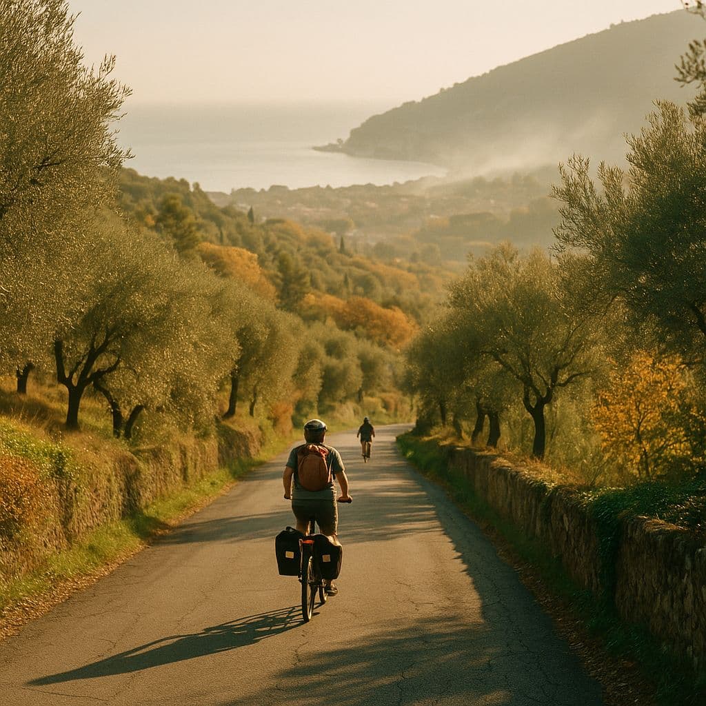 The Scent of the Sea: Nice – Genoa by Bike Illustrative image, AI-generated or AI-modified: The Scent of the Sea: Nice – Genoa by Bike