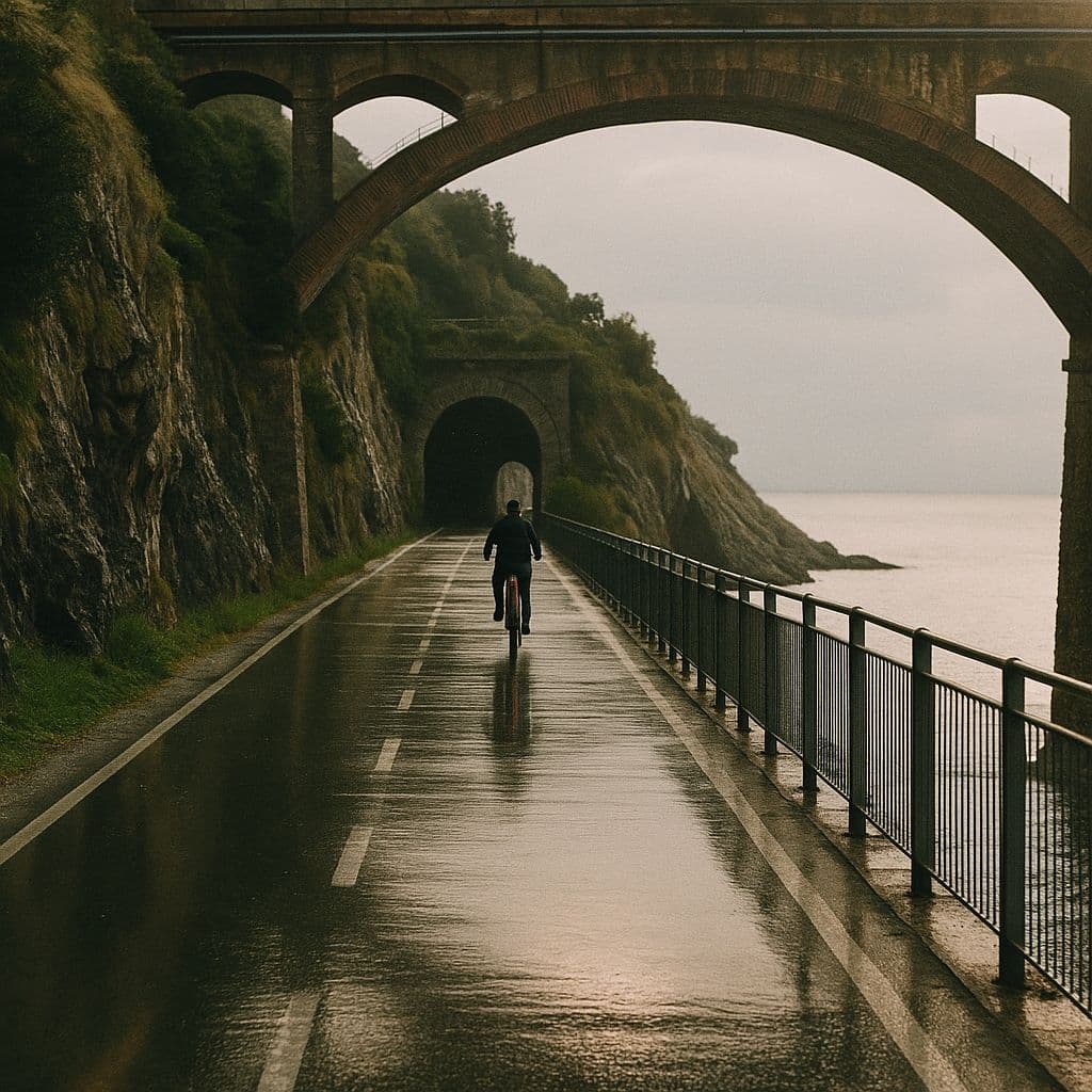 The Scent of the Sea: Nice – Genoa by Bike Illustrative image, AI-generated or AI-modified: The Scent of the Sea: Nice – Genoa by Bike